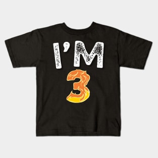 I'm 3 Happy 3rd Birthday gifts Kids T-Shirt